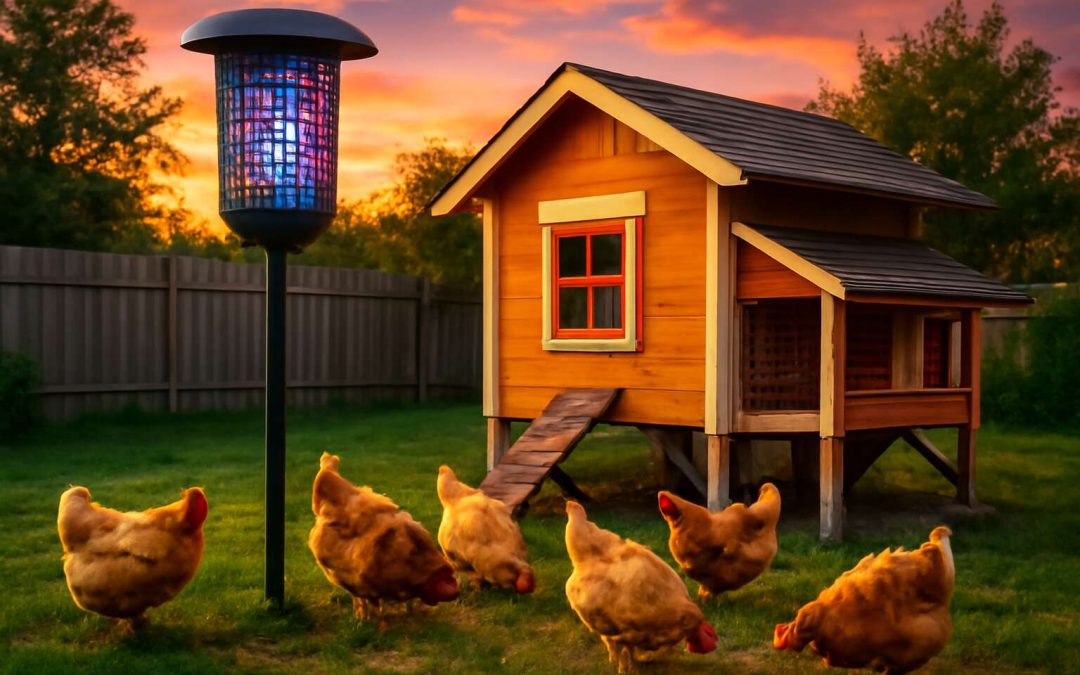 bug zapper to feed chickens