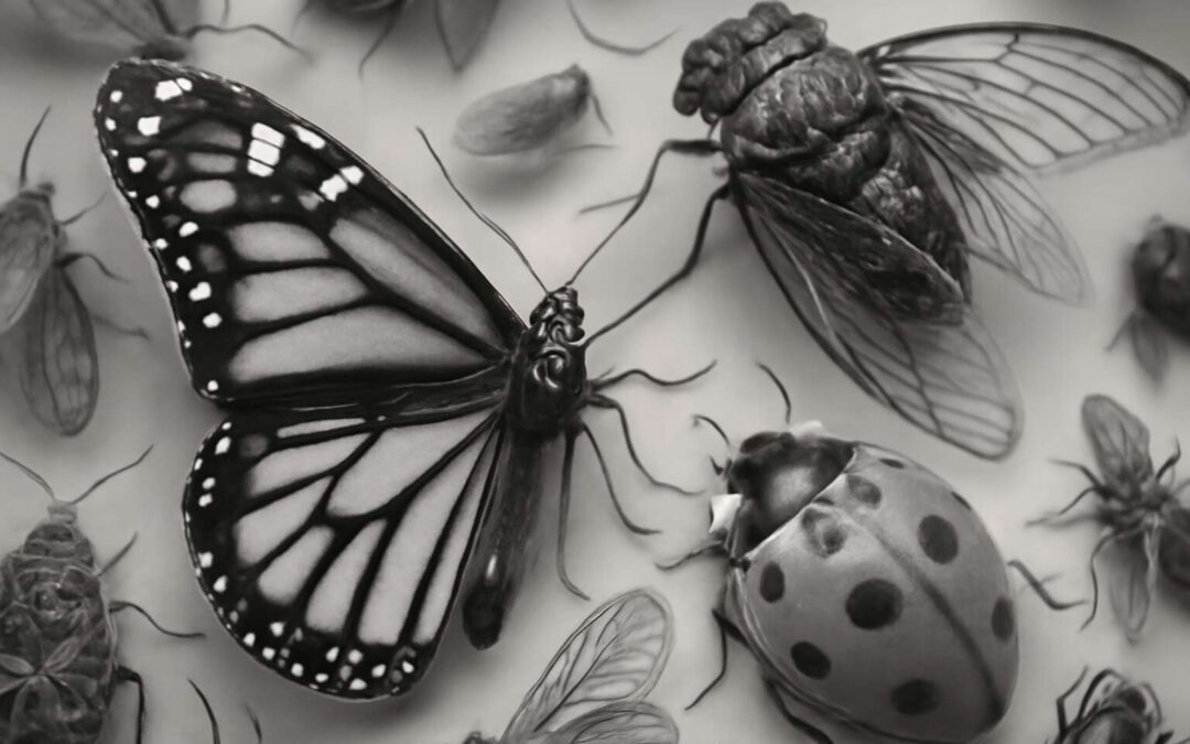 Stunning Insects Black and White: A Captivating Gallery of Nature’s Monochrome Marvels