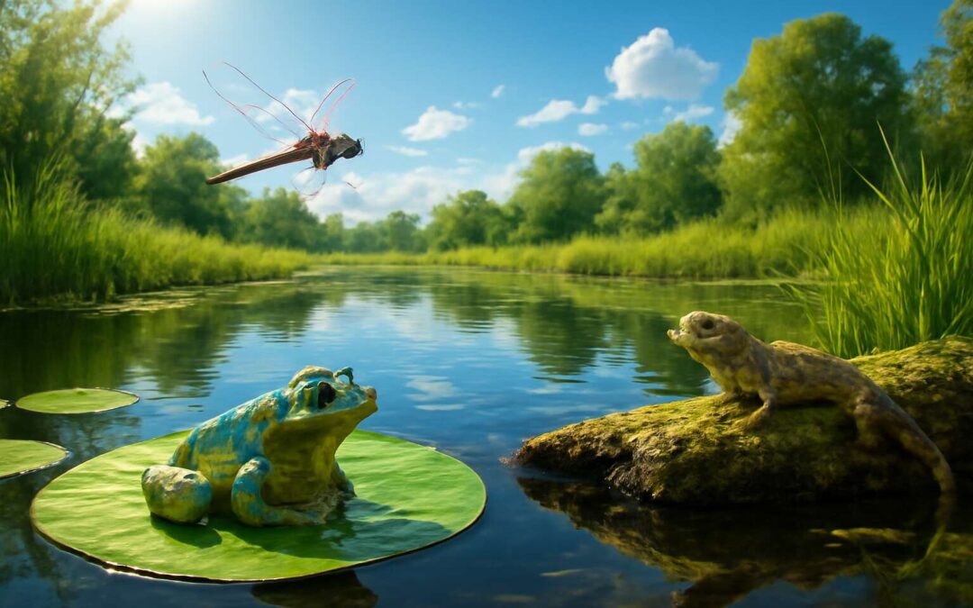 A Curious Guide to insects reptiles and amphibians: marvels of tiny giants.