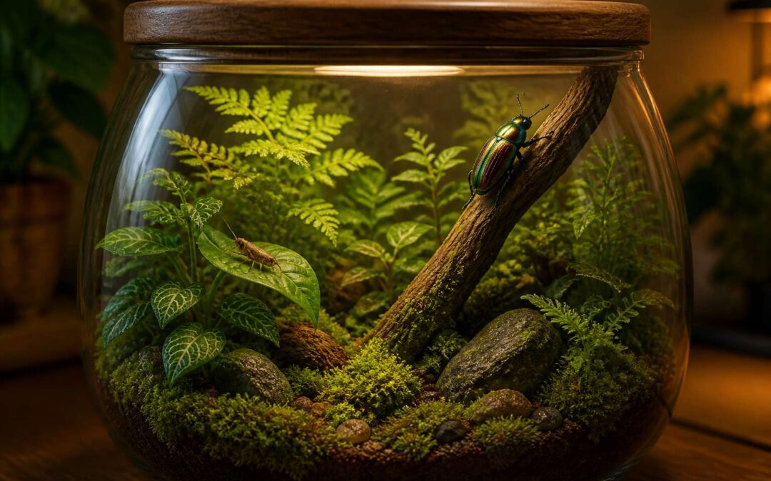 terrarium with insects